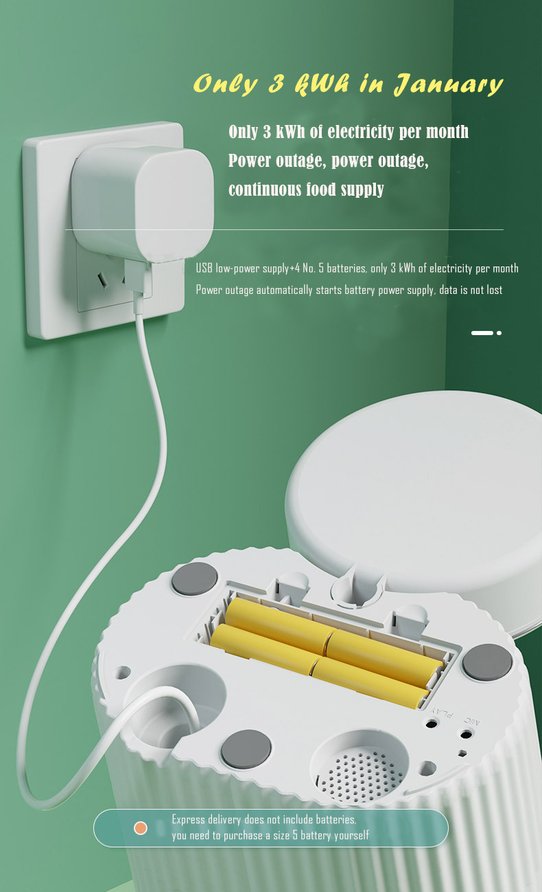 Cactus Smart Automatic Pet Feeder - Stylish & Reliable Pet Dining Solution